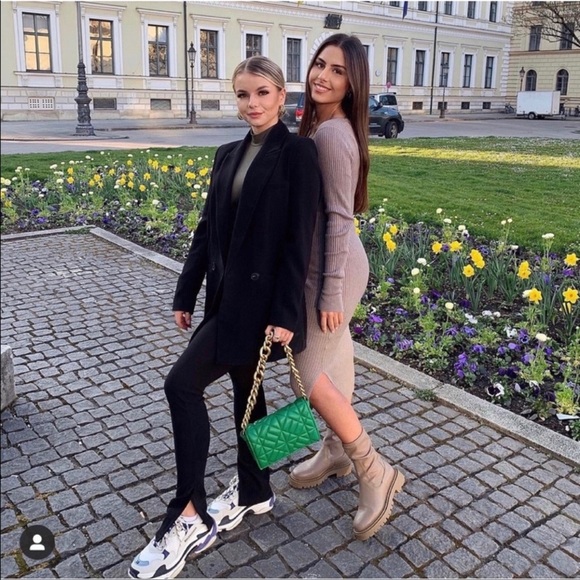 ZARA | NWT GREEN QUILTED SHOULDER BAG BLOGGERS Favorite - Picture 8 of 16